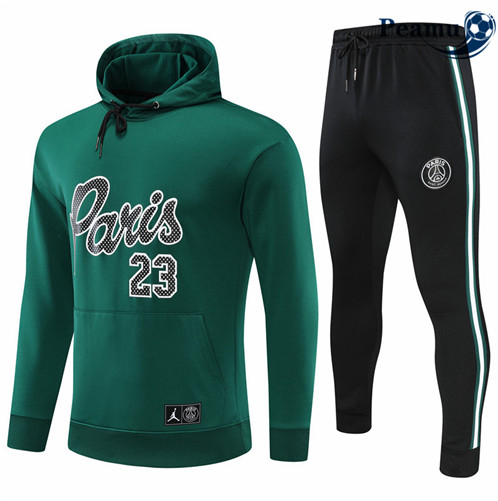 Camisola Fato de Treino Paris PSG com capuz Verde 2022-2023 pt228727