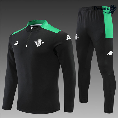 Camisola Fato de Treino Real Betis Criancas Preto 2022-2023 pt228834