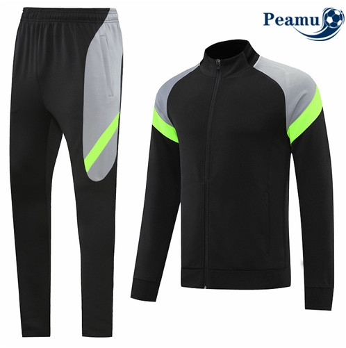 Camisola Casaco de Fato de Treino Sem logotipo da marca Preto 2022-2023 pt228808
