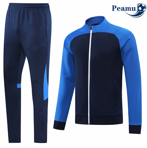Camisola Casaco de Fato de Treino Sem logotipo da marca Azul 2022-2023 pt228812