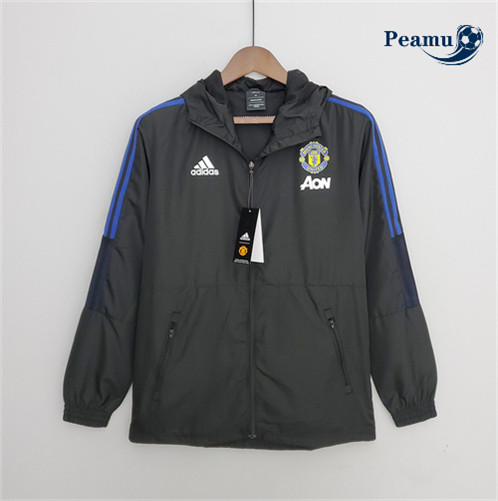 Camisola Jaqueta Futebol Windrunner Fato de Treino Manchester United Preto 2022-2023 pt228857