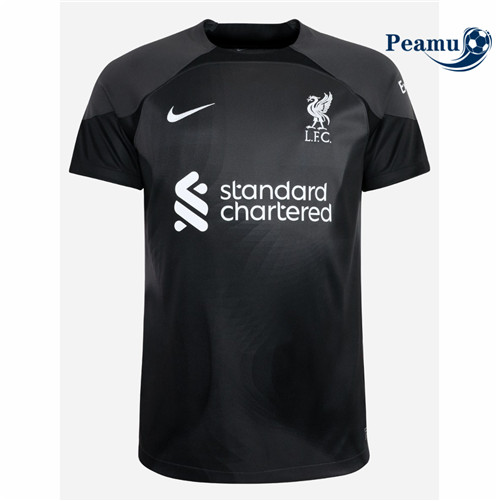 Camisola Futebol Liverpool Alternativa Goleiro Preto 2022-2023 pt229232