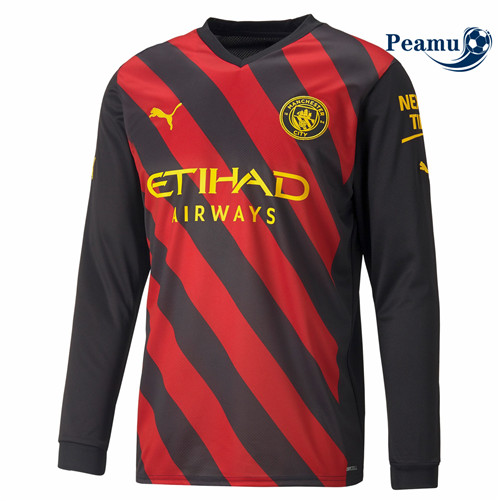 Camisola Futebol Manchester City Alternativa Manga Comprida 2022-2023 pt229254