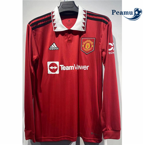 Camisola Futebol Manchester United Principal Equipamento Manga Comprida 2022-2023 pt229261