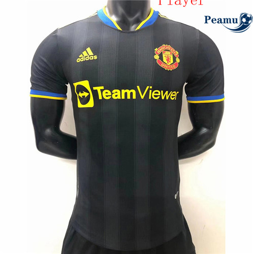 Camisola Futebol Manchester United Player Version Equipamento Preto 2022-2023 pt229269