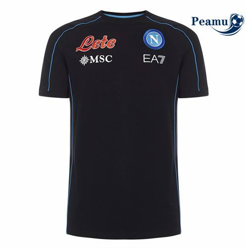 Camisola Futebol Naples Equipamento Preto 2022-2023 pt229324