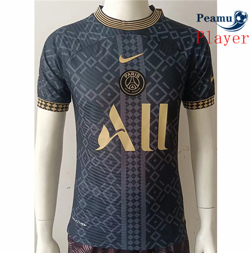 Camisola Futebol PSG Player Version Equipamento Equipamento Preto 2022-2023 pt228949