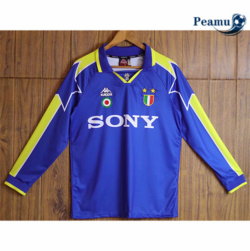 Camisola Futebol Retro Juventus Principal Equipamento Manga Comprida 199697 pt228156