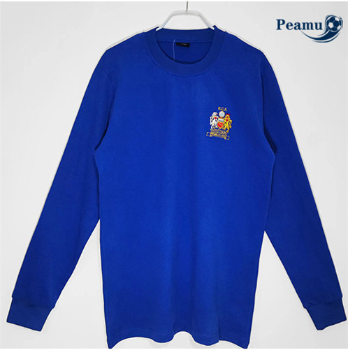 Camisola Futebol Retro Manchester United Manga Comprida Azul 1968 pt228168