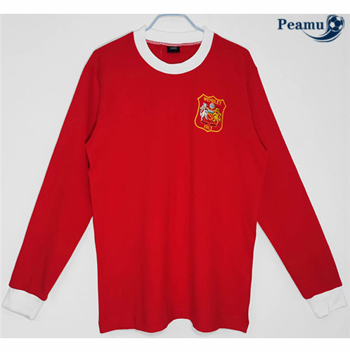 Camisola Futebol Retro Manchester United Principal Manga Comprida 1963 pt228170