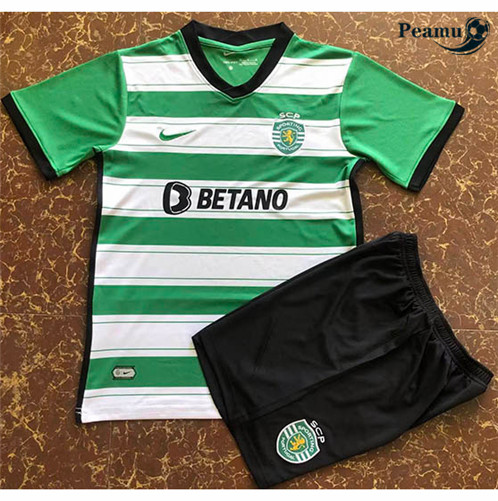 Camisola Futebol Sporting Lisbon Crianças Principal 2022-2023 pt228349