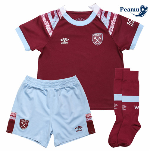 Camisola Futebol West Ham United Crianças Principal 2022-2023 pt228270