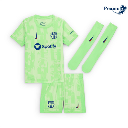 Nouveau Camisola Futebol Barcelona Crianças Terceiro Equipamento 2024-2025