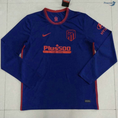 Peamu - Camisola Futebol Atletico Madrid Alternativa Equipamento Manche Longue 2020-2021