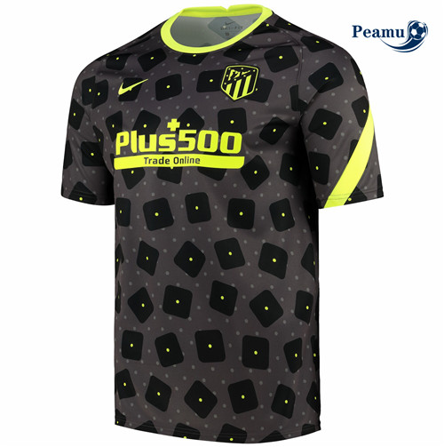 Peamu - Camisola Futebol Atletico Madrid training Preto 2020-2021