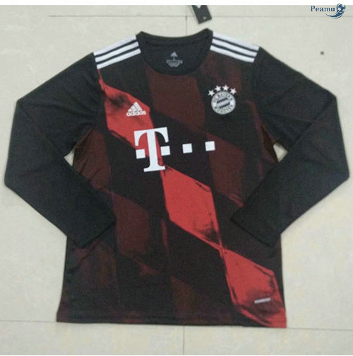 Peamu - Camisola Futebol Bayern de Munique Terceiro Equipamento Manche Longue 2020-2021