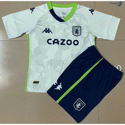 Peamu - Camisola Futebol Aston Villa Crianças Terceiro Equipamento 2020-2021