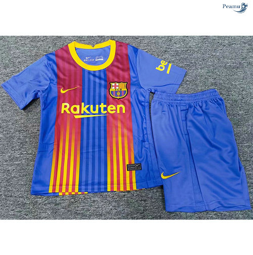 Peamu - Camisola Futebol Barcelona Crianças Terceiro Equipamento 2020-2021
