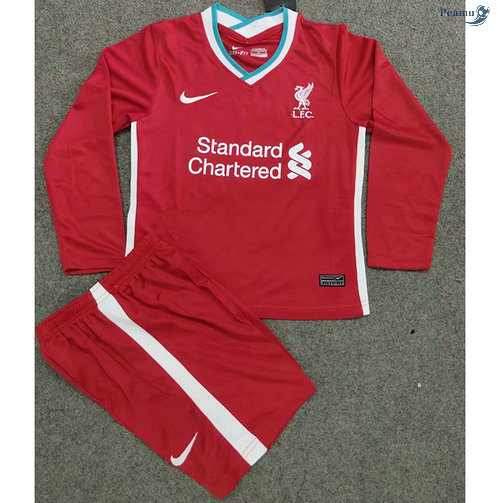 Peamu - Camisola Futebol Liverpool Crianças Principal Equipamento Manche Longue 2020-2021