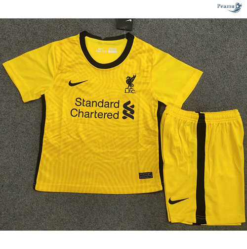 Peamu - Camisola Futebol Liverpool Crianças Gardien de But Amarelo 2020-2021