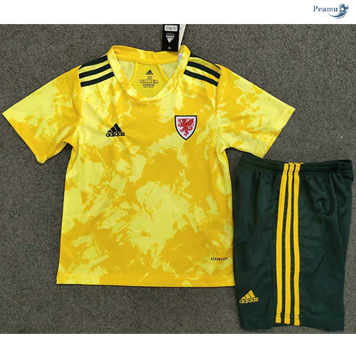 Peamu - Camisola Futebol Pays de Galles Crianças Alternativa Equipamento 2020-2021
