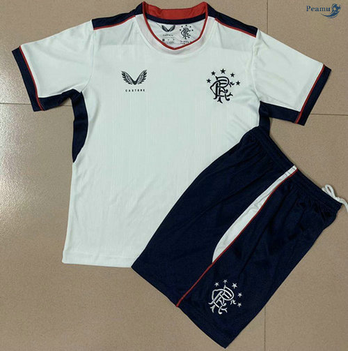 Peamu - Camisola Futebol Rangers Crianças Alternativa Equipamento 2020-2021