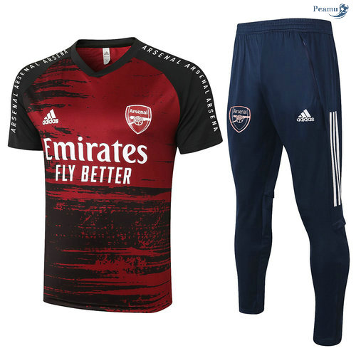 Peamu - Kit Camisola Entrainement Arsenal + Pantalon Vermelho foncé 2020-2021