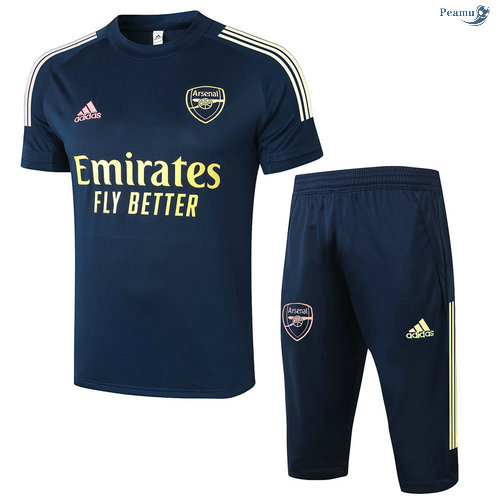 Peamu - Kit Camisola Entrainement Arsenal + Pantalon 3/4 Azul Marinho 2020-2021