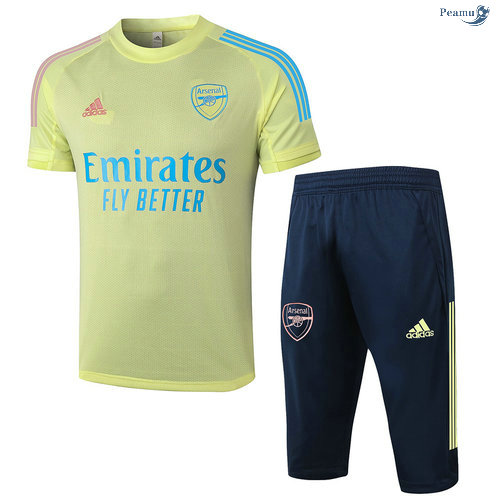 Peamu - Kit Camisola Entrainement Arsenal + Pantalon 3/4 Amarelo 2020-2021