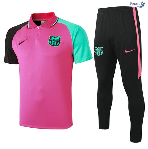 Peamu - Kit Camisola Entrainement POLO Barcelona + Pantalon Rosa 2020-2021