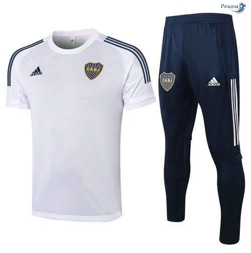 Peamu - Kit Camisola Entrainement Boca Juniors + Pantalon Branco 2020-2021