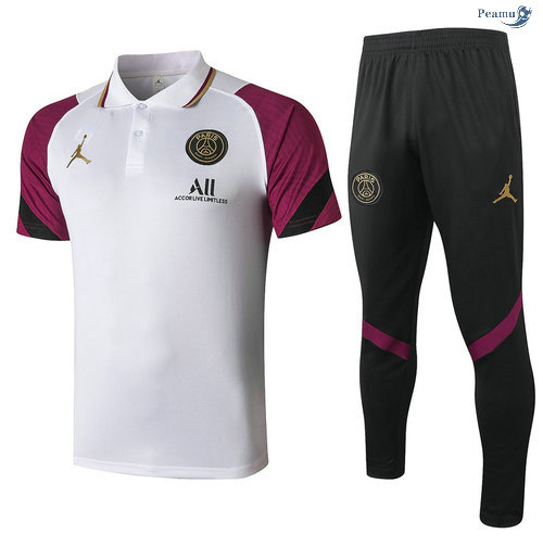 Peamu - Kit Camisola Entrainement POLO Jordan + Pantalon Branco/Violet 2020-2021