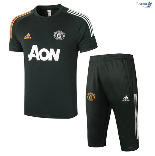 Peamu - Kit Camisola Entrainement Manchester United + Pantalon Armée verte 2020-2021