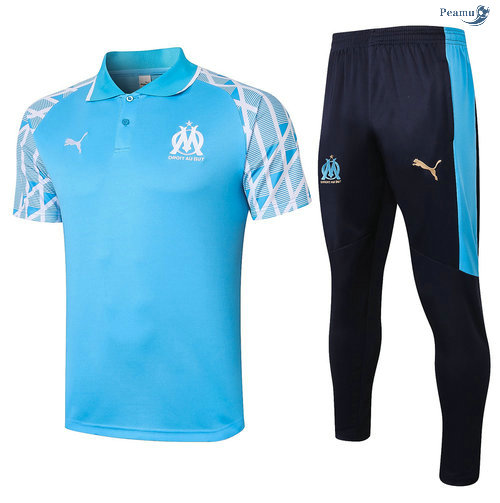 Peamu - Kit Camisola Entrainement POLO Marsella + Pantalon Azul clair 2020-2021