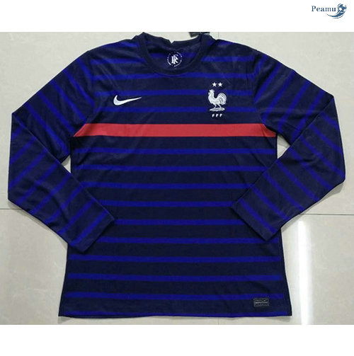 Peamu - Camisola Futebol França Principal Equipamento Manche Longue 2021