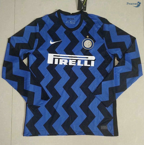 Peamu - Camisola Futebol Inter Milan Principal Equipamento Manche Longue 2020-2021