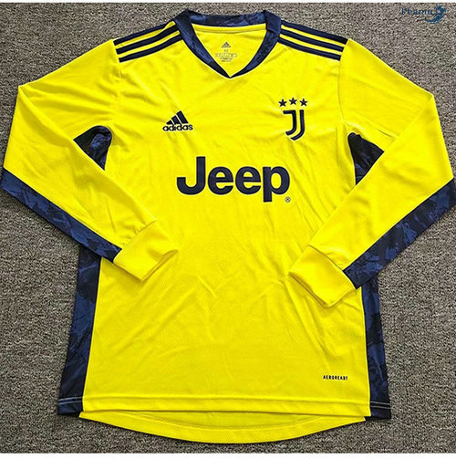 Peamu - Camisola Futebol Juventus Gardien de But Amarelo Manche Longue 2020-2021