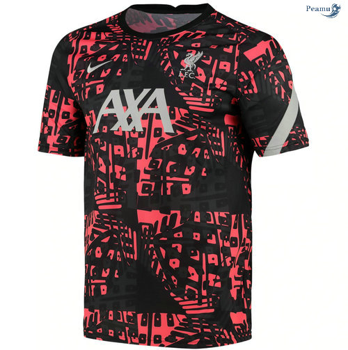 Peamu - Camisola Futebol Liverpool training Dri-Fit Preto/Vermelho