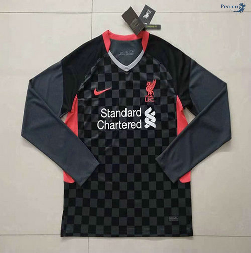 Peamu - Camisola Futebol Liverpool Terceiro Equipamento Manche Longue 2020-2021