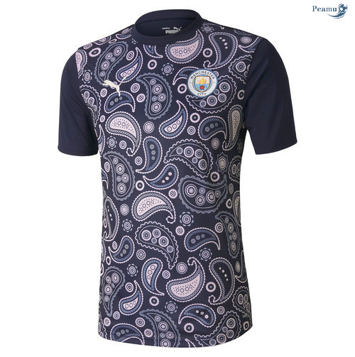 Peamu - Camisola Futebol Camisola de Stade Manchester City Azul Marinho