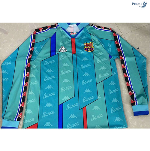 Peamu - Camisola Foot Rétro Barcelona Alternativa Equipamento Manche Longue 1996-97