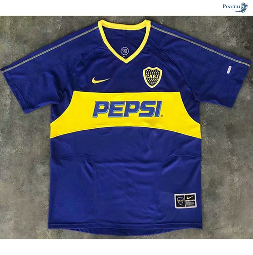 Peamu - Camisola Foot Rétro Boca Juniors Principal Equipamento 2003-04