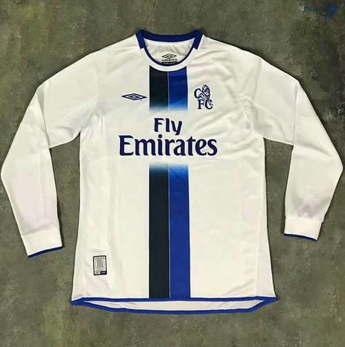 Peamu - Camisola Foot Rétro Chelsea Alternativa Equipamento Manche Longue 2003-05