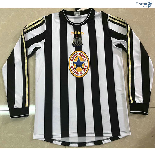 Peamu - Camisola Foot Rétro Newcastle United Principal Equipamento Manche Longue 1997-99