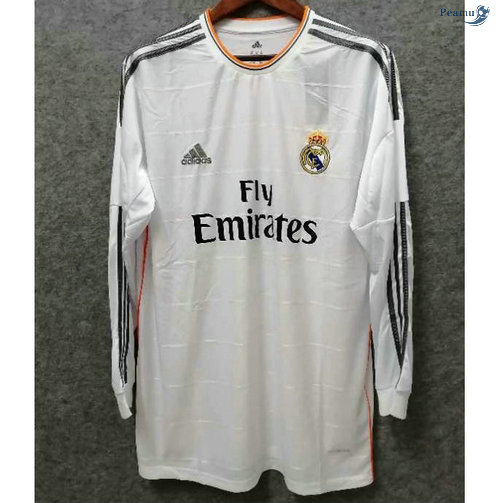 Peamu - Camisola Foot Rétro Real Madrid Principal Equipamento Manche Longue 2013-14