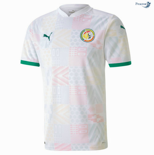 Peamu - Camisola Futebol Senegal Principal Equipamento Branco 2020-2021