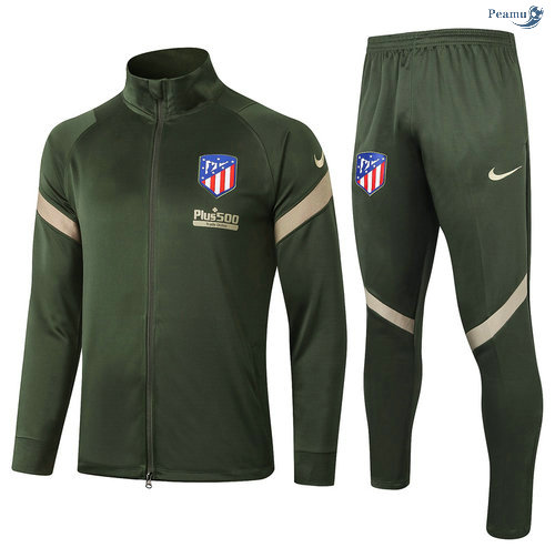 Peamu - Casaco de Fato de Treino Atletico Madrid Exército verde 2020-2021