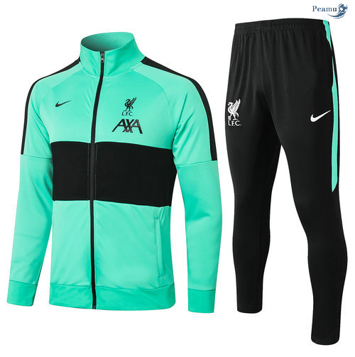Peamu - Casaco de Fato de Treino Liverpool Vert/Preto 2020-2021