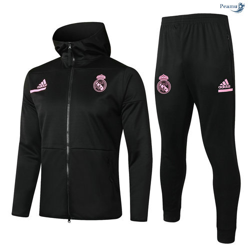 Peamu - Sweat de Fato de Treino Real Madrid Crianças Preto 2020-2021