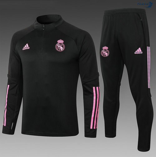 Peamu - Fato de Treino Real Madrid Crianças Preto/Vermelho 2020-2021